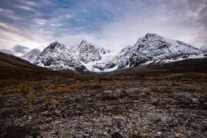 Lyngen Alps near Lake Blåvatnet